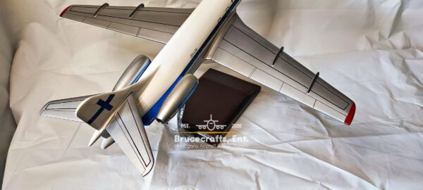 Sud Aviation Super Caravelle Finnair Aircraft with detailed craftsmanship.